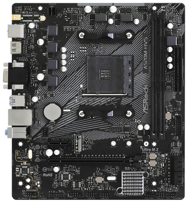 Материнская плата ASRock A520M-HVS