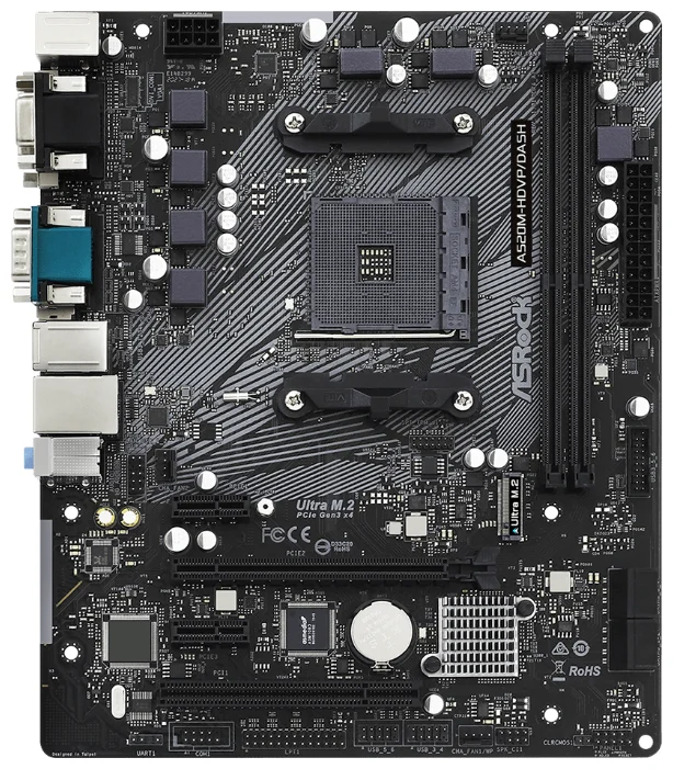 Материнская плата ASRock A520M-HDVP/DASH