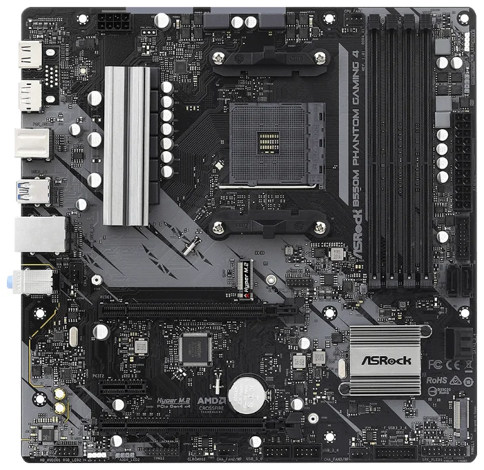 Материнская плата ASRock B550M PHANTOM GAMING 4 (B550M PHANTOM GAMING 4)