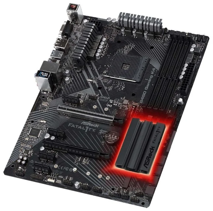 Фото Материнская плата ASRock B450 GAMING K4
