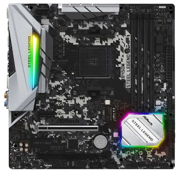 Материнская плата ASRock B450M STEEL LEGEND (4717677338072)