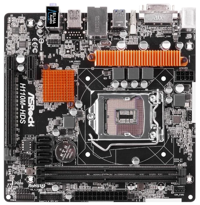 Материнская плата ASRock H110M-HDS