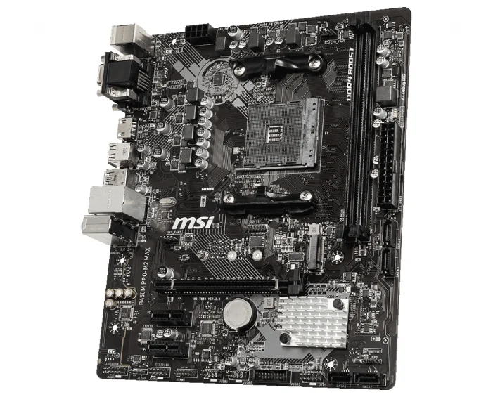 Фотография Материнская плата MSI B450M PRO-M2 MAX