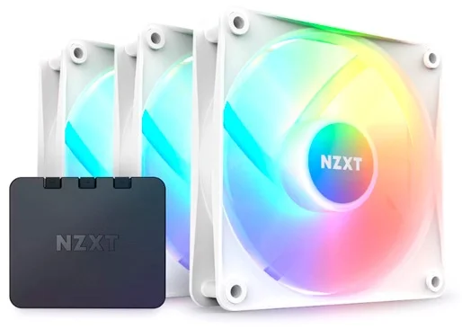 Комплект кулеров для компьютерного корпуса NZXT F120 RGB Core White 3в1 (RF-C12TF-W1)