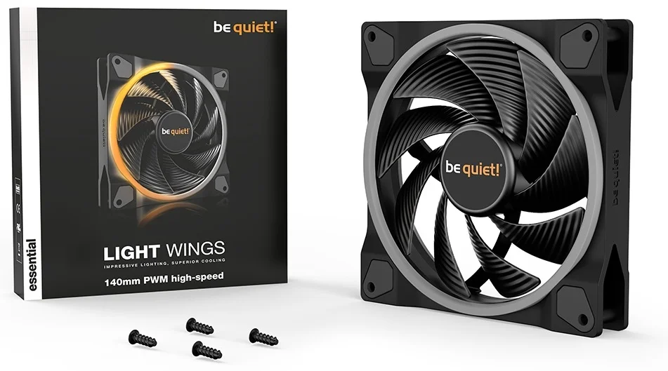 Фотография Кулер для корпуса Bequiet! Light Wings 140mm PWM ARGB (BL074)