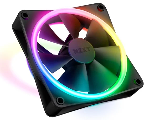 Фото Кулер для компьютерного корпуса NZXT F120 RGB DUO Black (RF-D12SF-B1)