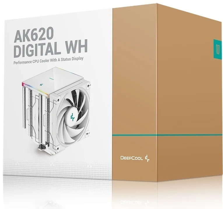 Кулер для процессора DEEPCOOL AK620 DIGITAL WH (R-AK620-WHADMN-G) Казахстан