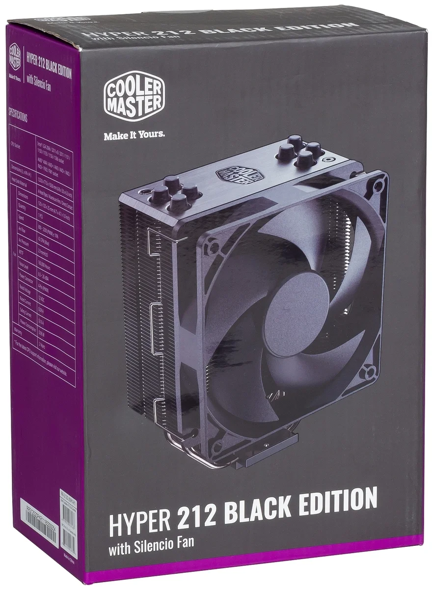 Кулер для процессора CoolerMaster Hyper 212 Black Edition (RR-212S-20PK-R1) Казахстан