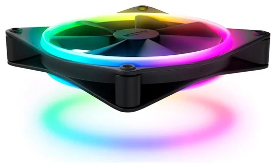 Фото Комплект кулеров для компьютерного корпуса NZXT F140 RGB DUO Black 2в1 (RF-D14DF-B1)