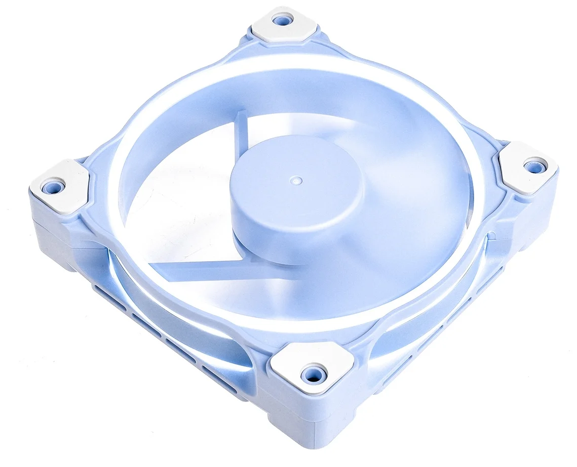 Фото Вентилятор для корпуса ID-COOLING ZF-12025-Baby Blue White led