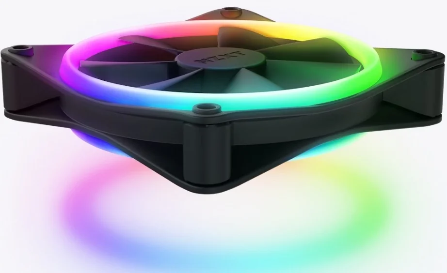 Фото Комплект кулеров для компьютерного корпуса NZXT F120 RGB DUO Black 3в1 (RF-D12TF-B1)