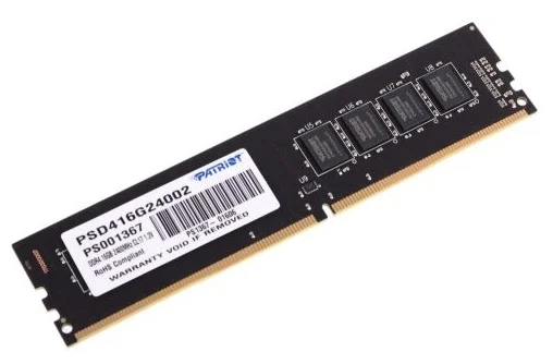 Оперативная память PATRIOT DDR4 PC-19200 (2400 MHz) 16Gb (PSD416G24002)