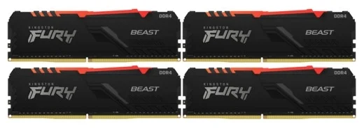 Фото Оперативная память KINGSTON Fury Beast RGB KF432C16BBAK4/128 (4x32GB) CL16