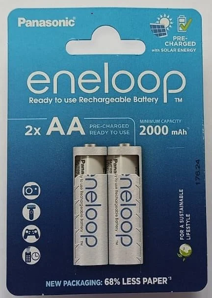 Фото Аккумулятор PANASONIC Eneloop BK-3MCDE/2BE/2000 mAh AA BL2