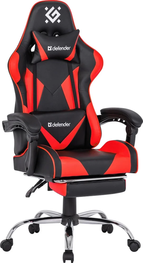 Картинка Игровое компьютерное кресло DEFENDER Pilot Red