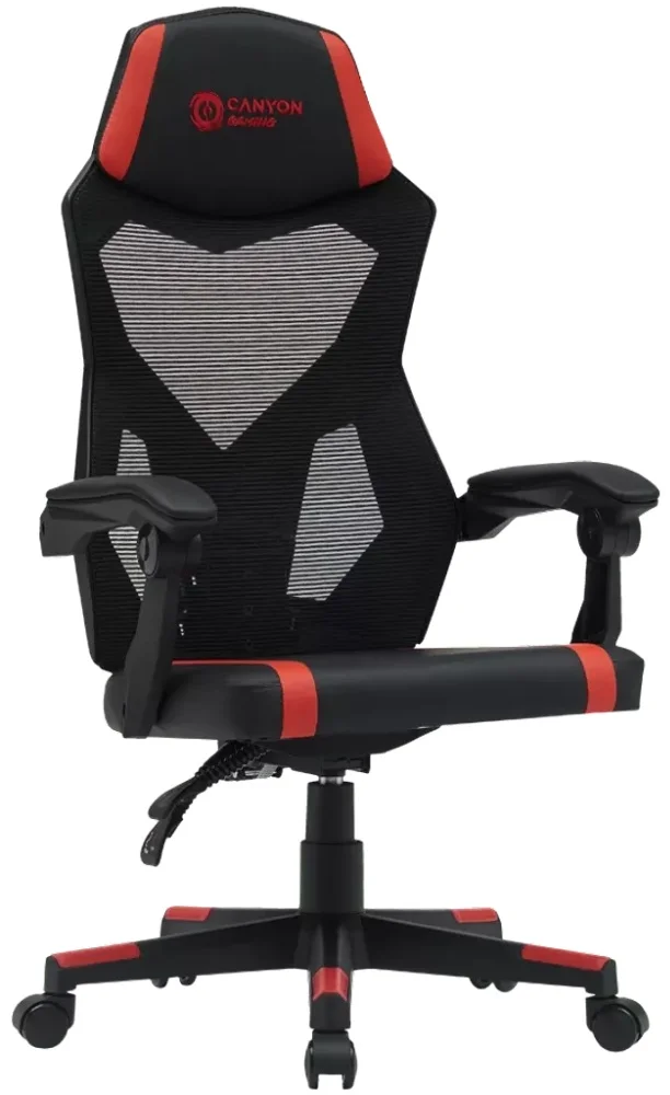Фото Игровое компьютерное кресло CANYON CNE-MCH01R Black Red