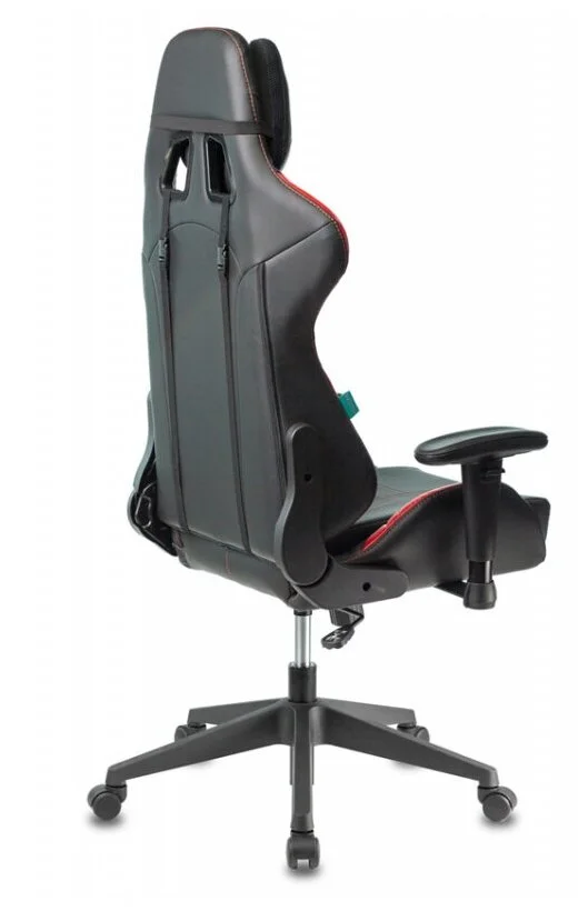 Фотография Игровое компьютерное кресло ZOMBIE VIKING-5-AERO черный/красный искусст. кожа с подголов. крестовина пласт.