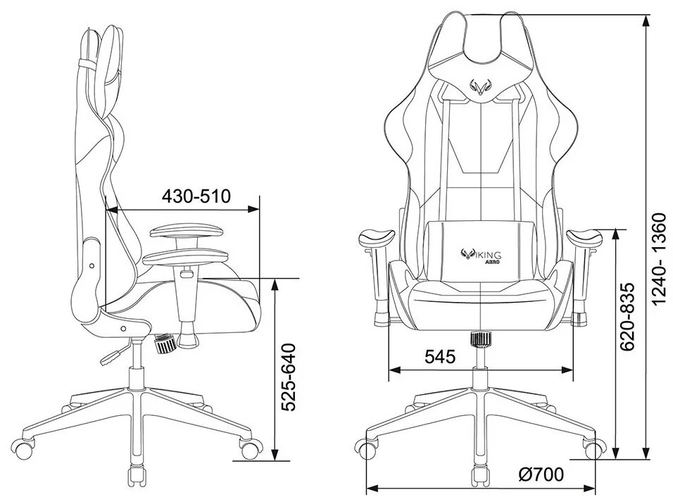 Игровое компьютерное кресло ZOMBIE VIKING-5-AERO черный/красный искусст. кожа с подголов. крестовина пласт. заказать