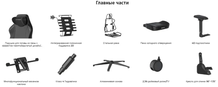 Игровое компьютерное кресло DXRACER Craft Standard F-23 Black-Red (GC/LCF23LTA/NR) Казахстан