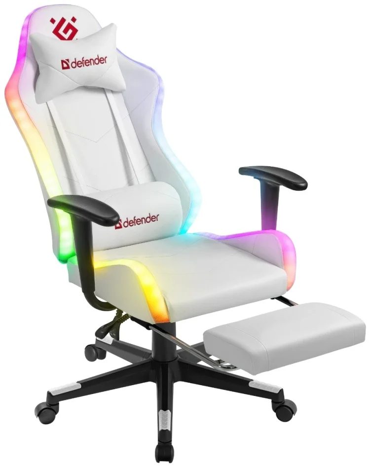 Картинка Игровое компьютерное кресло DEFENDER Watcher White