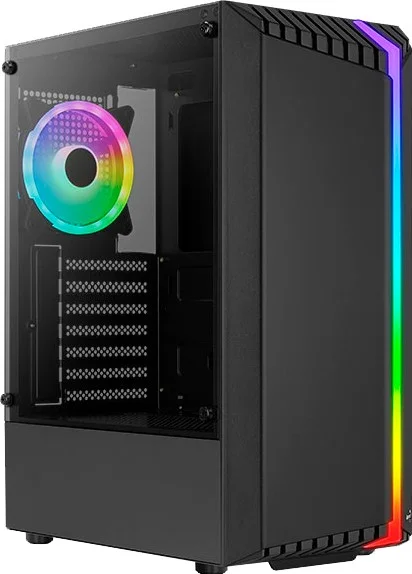 Фото Компьютерный корпус midi tower AeroCool Bionic-G-BK-v2 (без БП) Black