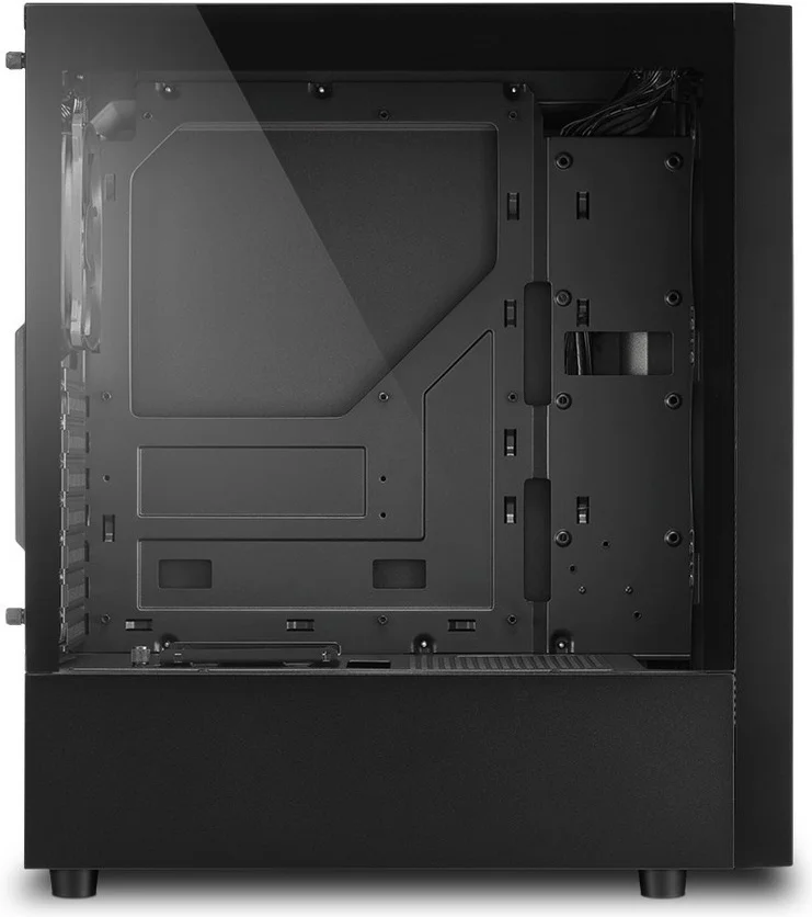 Картинка Компьютерный корпус SHARKOON RGB Slider Black