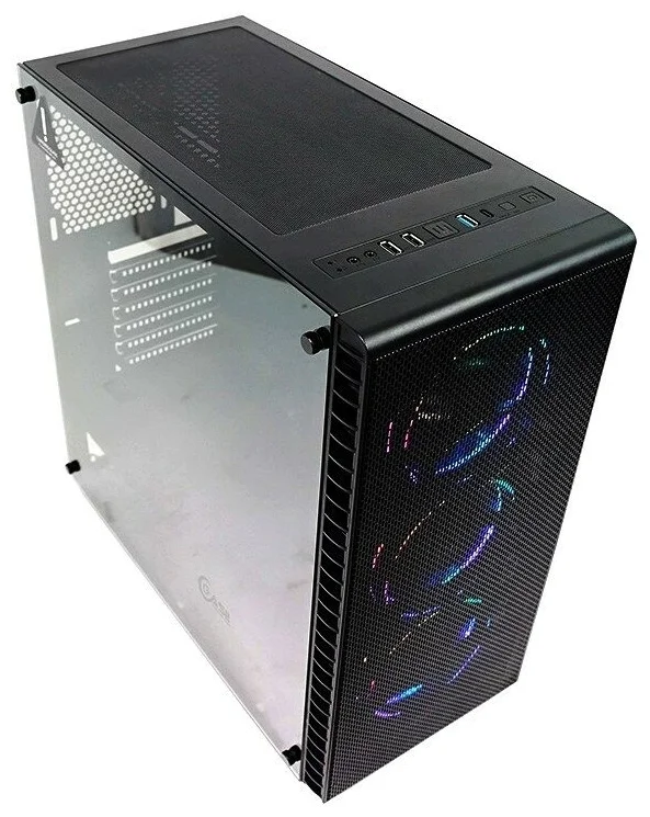 Картинка Компьютерный корпус APEX MATX mini tower Tank Mini+ 4*120mm ARGB fans + ARGB fan hub + remote control (без БП)