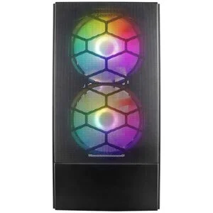 Фото Компьютерный корпус 1stPlayer FIREBASE X4-M TempeRed Glass (без БП) White