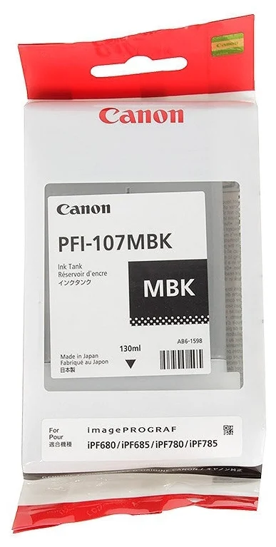 Фото Тонер CANON PFI-107MBK (6704B001)