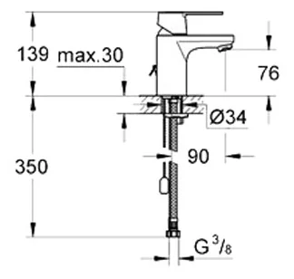 Фото Смеситель GROHE DN 15 S-Size Get 32884000