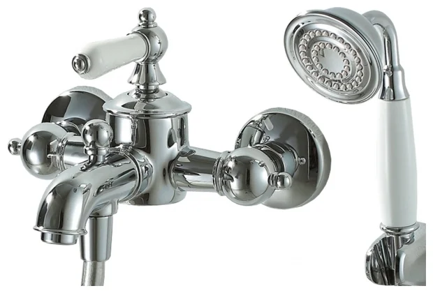 BRAVAT F675109С-В BRAVAT ART смеситель для ванны с душем, хром (к/к 4)