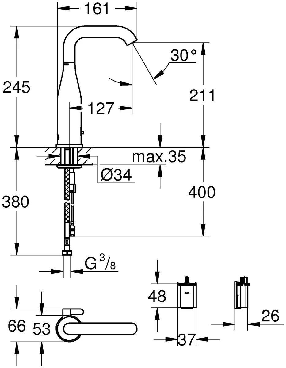 Фото Смеситель GROHE Essence e 36445000