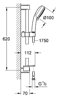 Фото Душевой гарнитур GROHE Tempesta New Cosmopolitan 27929002