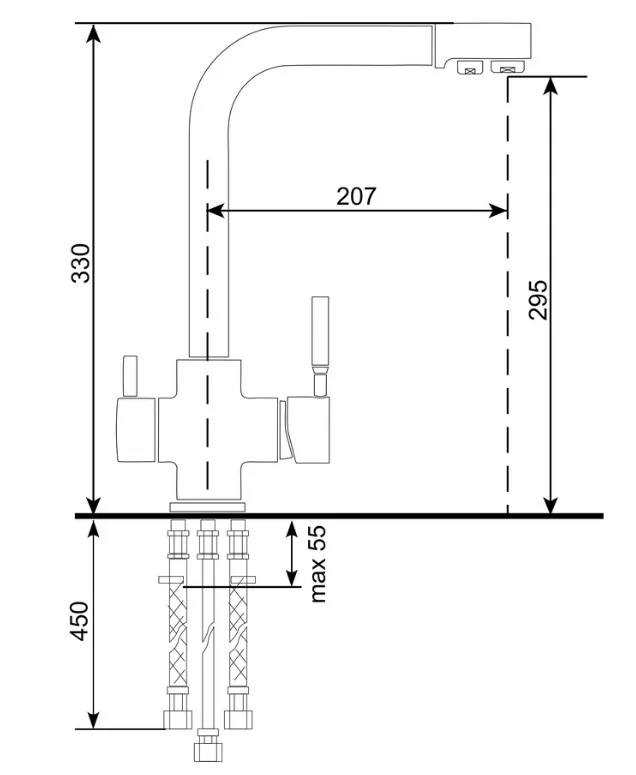 Фото Смеситель EcoStone 08 302 песок