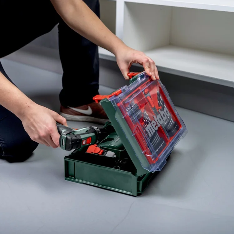 Картинка Дрель-шуруповерт METABO PowerMaxx BS Basic Set Mobile Workshop (600080710)