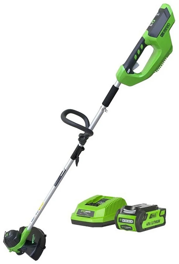 Фото Триммер GREENWORKS G40LTK4 (с АКБ 4 А.ч и ЗУ)