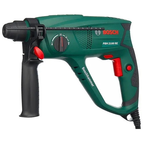 Фото Перфоратор BOSCH PBH 2100 RE + 2 сверла + 2 зубила (06033A9302)