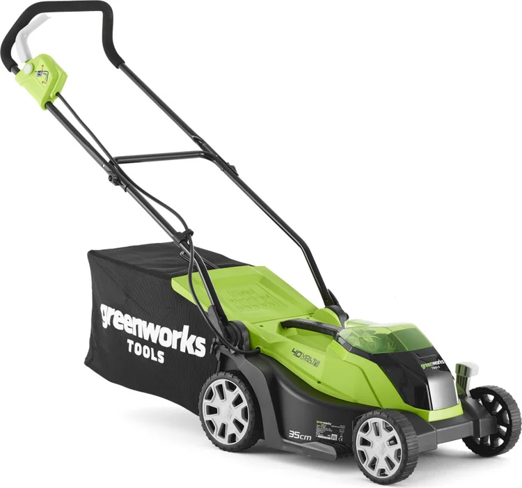 Фото Газонокосилка аккумуляторная GREENWORKS G40LM35 (без батареи и ЗУ) (2501907)