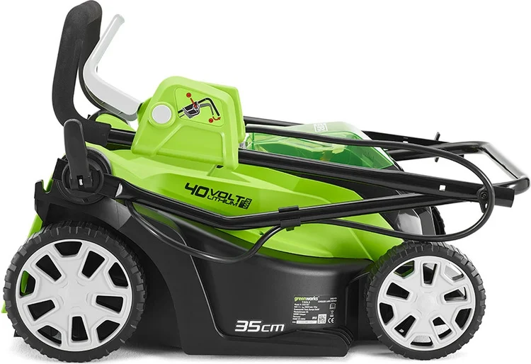 Картинка Газонокосилка аккумуляторная GREENWORKS G40LM35 (без батареи и ЗУ) (2501907)