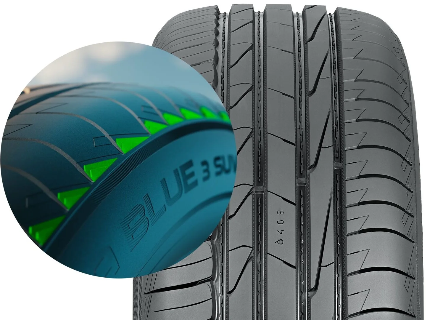 Автомобильная шина летняя NOKIAN Hakka Blue 3 SUV 225/60/R18 104H Казахстан