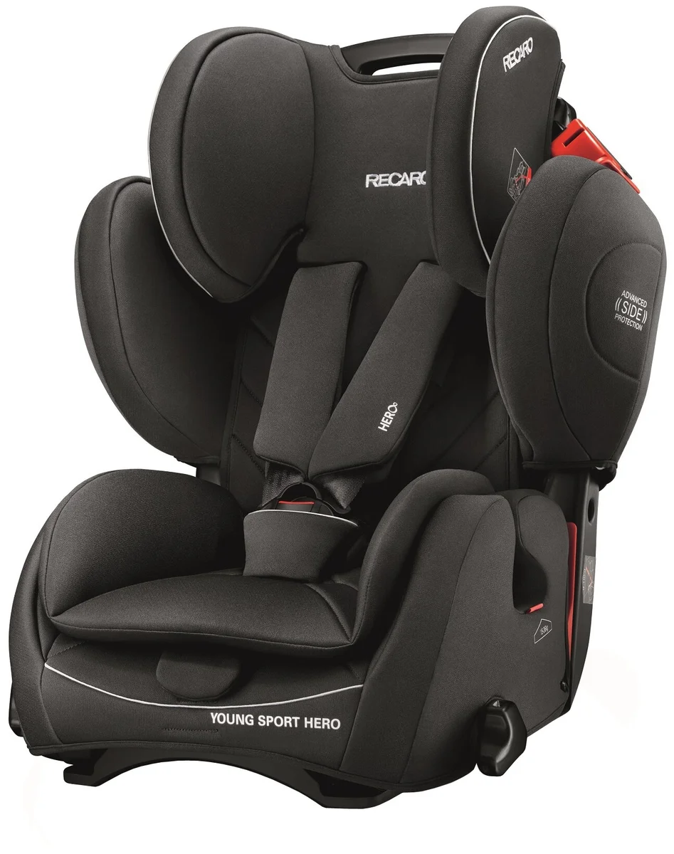 Автокресло RECARO Young Sport Hero Core Deep Black (9-36кг) 9м+