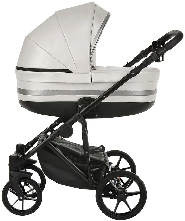 Фотография Коляска PITUSO 2 в1 Luna Luxury короб+прогулка Кожа/Silver Grey 10202