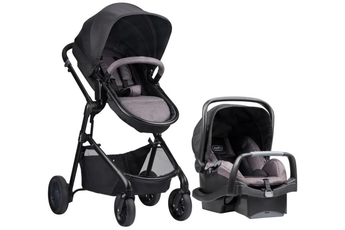 Коляска-трансформер 2в1 EVENFLO Travel System Pivot Casual Gray