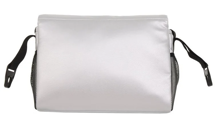 Цена Коляска TUTIS 2 в 1 NANNI Leather Silver/Dark Blue 892397/Г