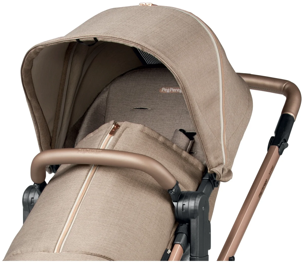 Картинка Коляска PEG PEREGO YPSI CLASS BEIGE + адаптор Primoviaggio LINKS IP15300000SU36SU56