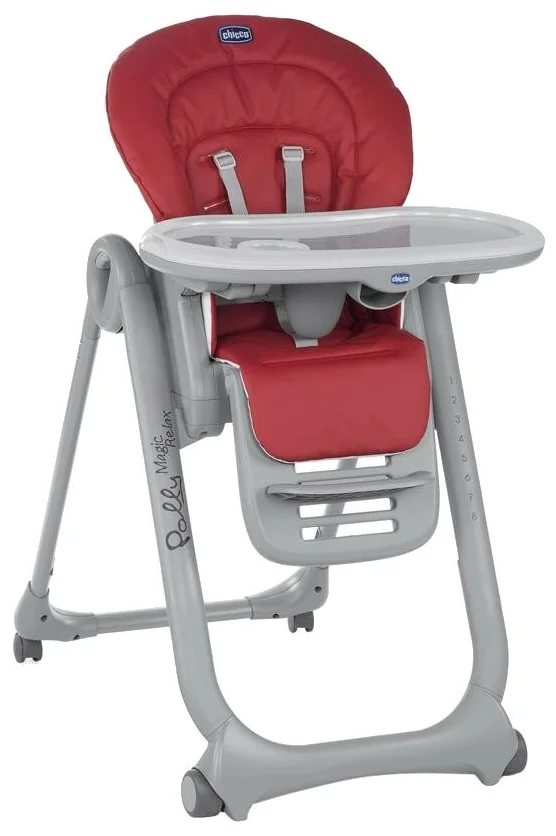 Фото Стульчик для кормления CHICCO Polly Magic Relax Red Passion
