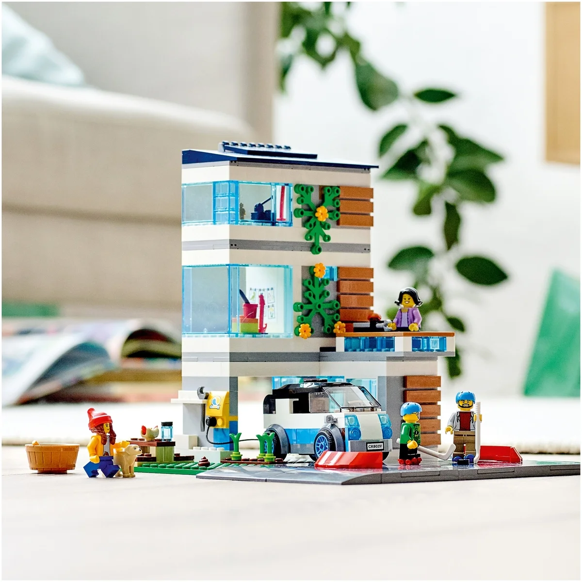 Конструктор LEGO 60291 Город Современный дом для семьи Казахстан