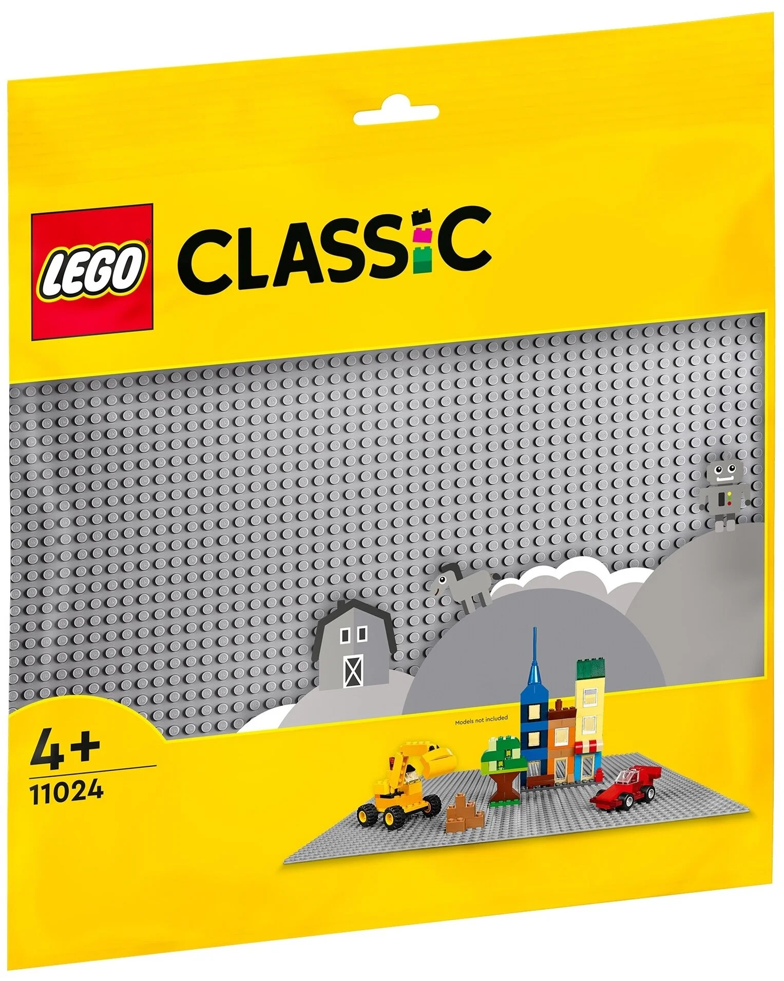 Конструктор LEGO 11024 Классика Серая базовая пластина Казахстан