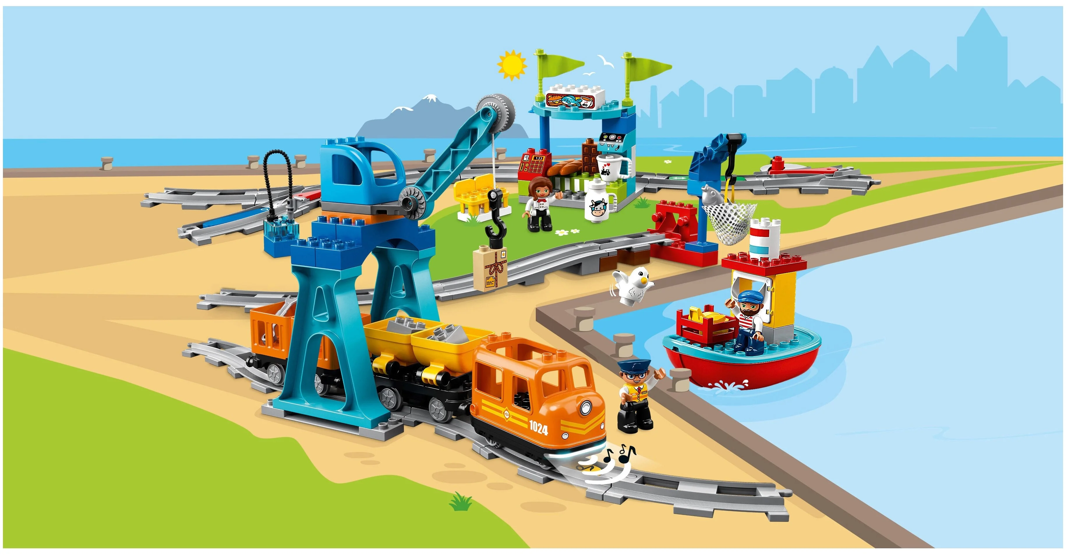 Конструктор LEGO Грузовой поезд 10875 Казахстан