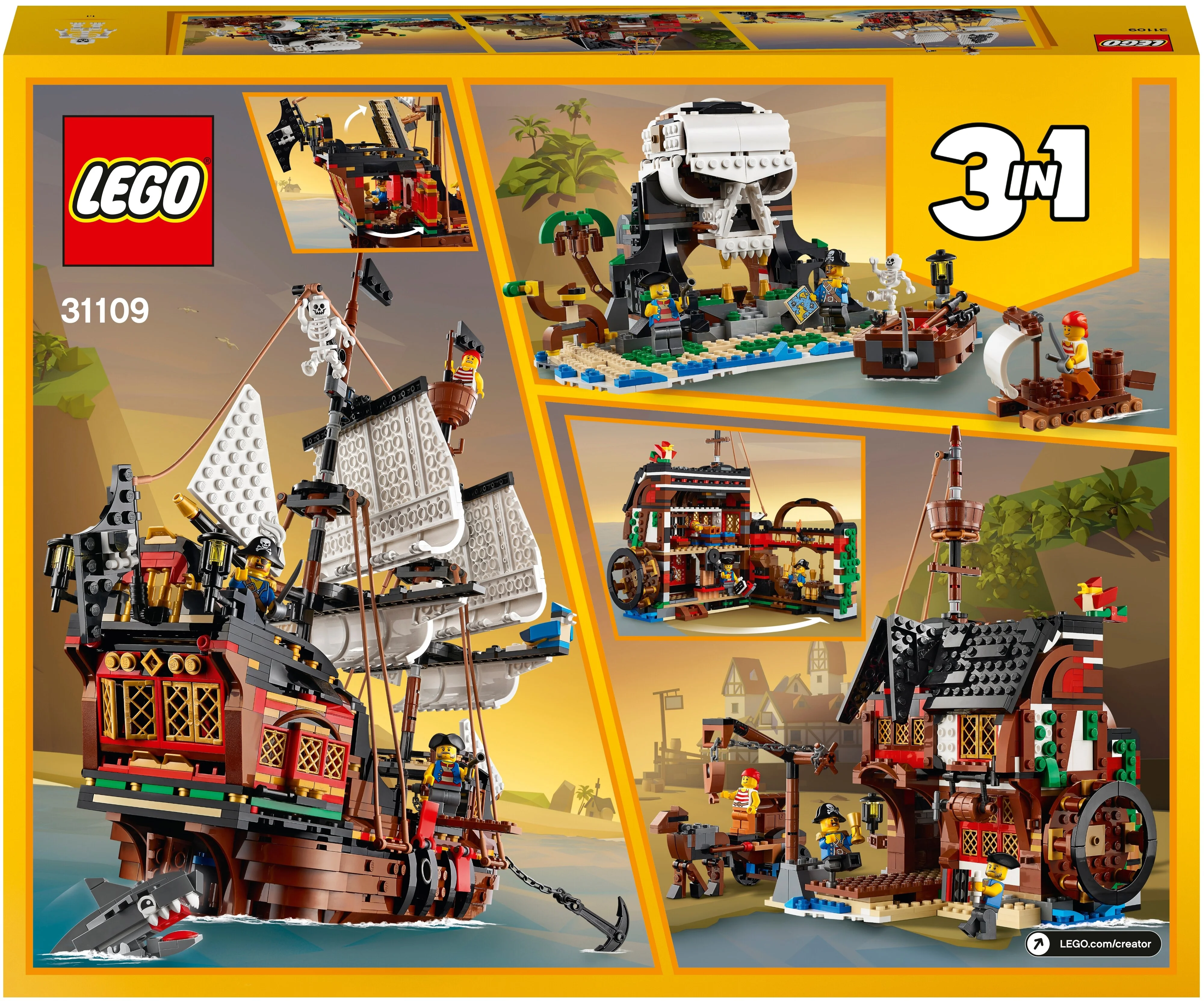 Фото Конструктор LEGO 31109 Криэйтор Пиратский корабль